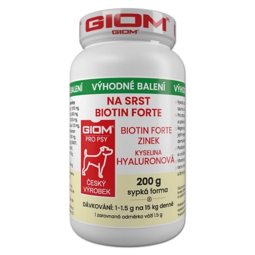 Giom S Na srst Biotin FORTE 200 gr.