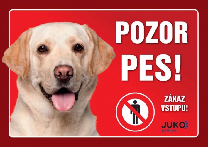 Cedulka plast LABRADOR žlutý