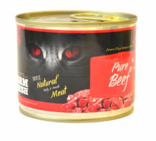 Farm Fresh Cat Pure Beef 200g canned