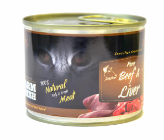 Farm Fresh Cat Pure Beef & Liver 200g canned