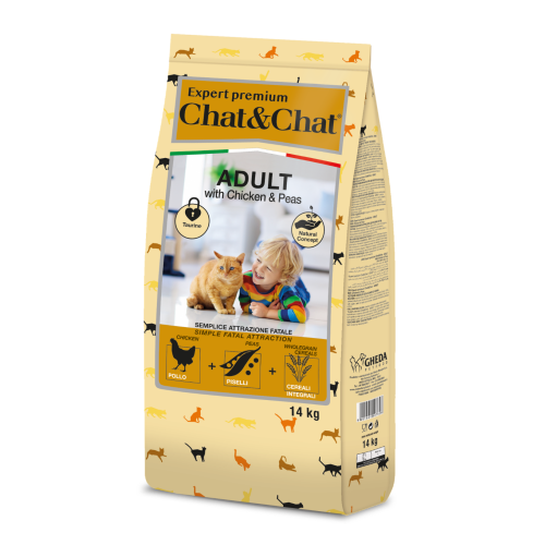 Chat & Chat Expert Adult Chicken & Peas 14 kg