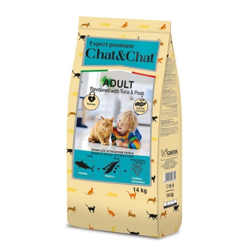 Chat & Chat Expert Adult Tuna & Peas 14 kg