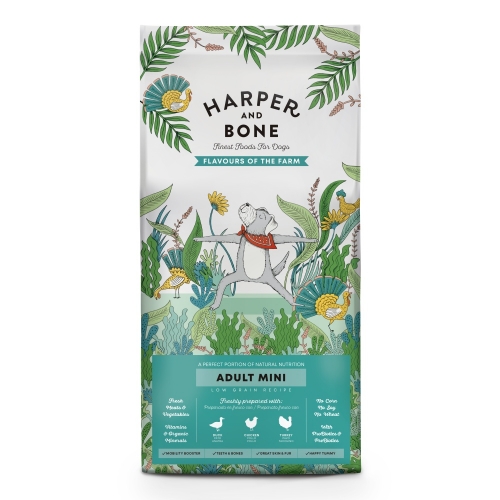 Harper and Bone Dog Adult Mini příchutě farmy 2 kg