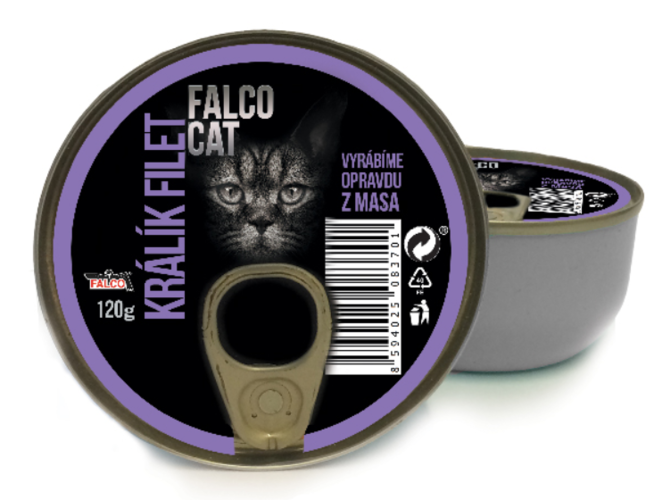 FALCO CAT 120g králík filet - 8ks