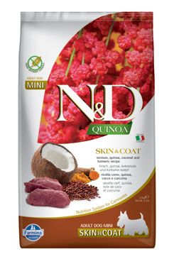 N&D Quinoa DOG Skin & Coat Venison & Coconut Mini 2,