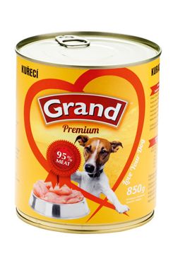 GRAND konz. pes drůbeží 850g