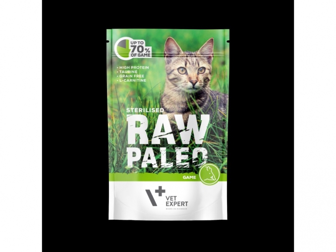 Raw Paleo Sterilised Cat Game kapsička 100 g